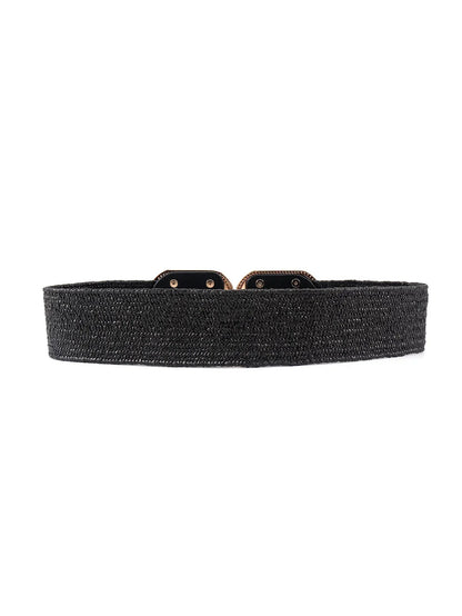 Wide Braid Belt - Stylish Polyester Belt - minbolu