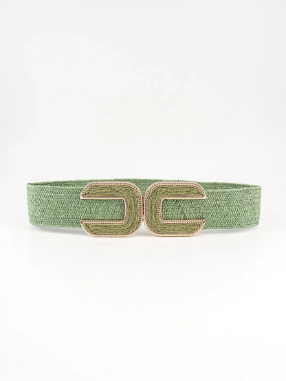 Wide Braid Belt - Stylish Polyester Belt - minbolu