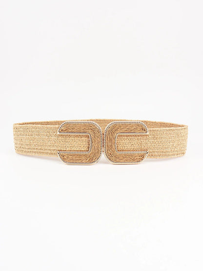 Wide Braid Belt - Stylish Polyester Belt - minbolu