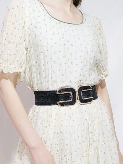 Wide Braid Belt - Stylish Polyester Belt - minbolu