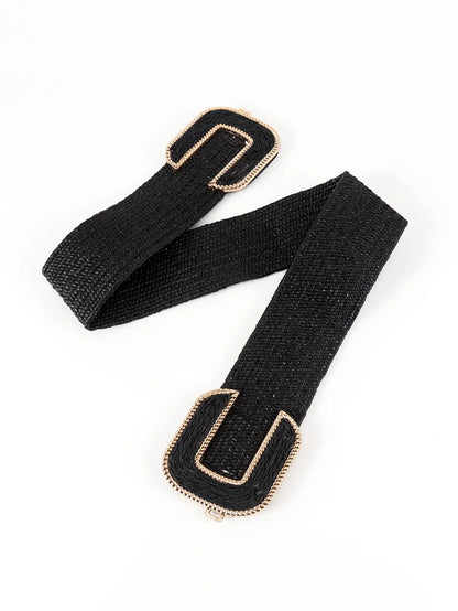 Wide Braid Belt - Stylish Polyester Belt - minbolu