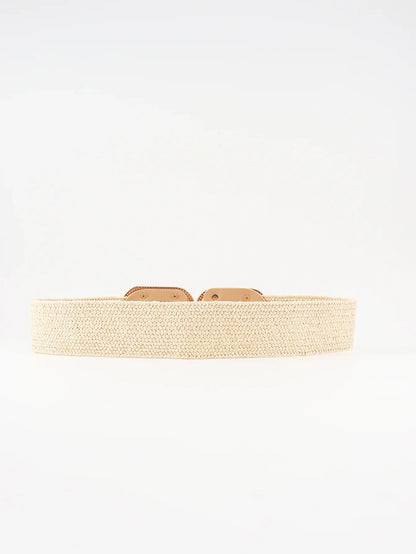 Wide Braid Belt - Stylish Polyester Belt - minbolu