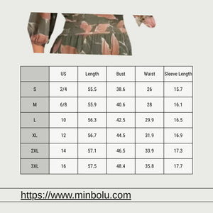 Women's Boho Dinner Dress - minbolu -