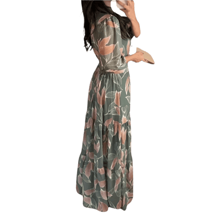 Women's Boho Dinner Dress - minbolu