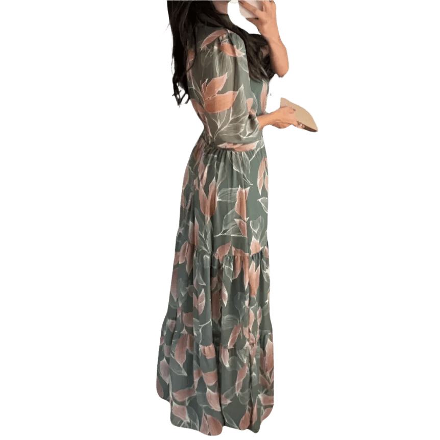 Women's Boho Dinner Dress - minbolu -