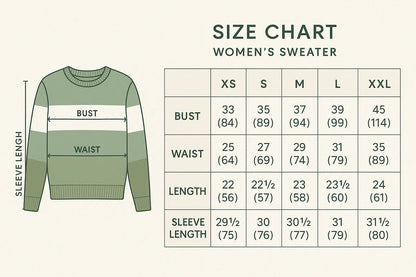 Women's Sweater - Green Stripe Colorblock Drop Shoulder - minbolu -